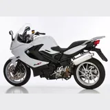 Rac 1 Slip on Ersatzdämpfer - silber Auspuff für: BMW F 800 GT 0B03 Rac 1 Slip on Ersatzdämpfer - silber Auspuff für: BMW F 800 GT 0B03