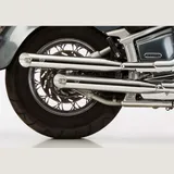 Cromo Line 2 Schalldämpfer rechts - silber Auspuff für: YAMAHA XVS1100 Drag Star Classic VP16, XVS1100 Drag Star VP05