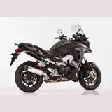 DSX-5 Slip on Ersatzdämpfer - silber Auspuff für: HONDA VFR800X Crossrunner RC94, VFR800F RC93