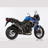 Rac 1 Slip on Ersatzdämpfer - schwarz Auspuff für: TRIUMPH Tiger 800 XC A08, Tiger 800 XC A082