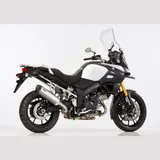 DSX-5 slip on exhaust - silver for: SUZUKI DL 1000 V-Strom XT WDD0, DL 1000 V-Strom WDD0
