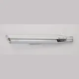 Cromo Line 1 silencer right side - silver for: SUZUKI LS 650 NP41B