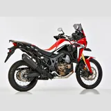 DSX-10 complete exhaust system - matt black for: HONDA CRF1000L Africa Twin SD04, CRF1000L Africa Twin SD06