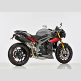 DSX-7 Slip on Ersatzdämpfer) Super Short - schwarz-matt Auspuff für: TRIUMPH Speed Triple R NN01, Speed Triple S NN01