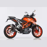 Supersport slip on exhaust super short - black for: KTM 250 Duke KTM IS Duke, RC 125 KTM IS RC