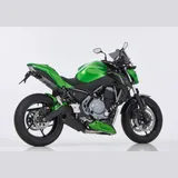 DSX-10 Komplettanlage - schwarz-matt Auspuff für: KAWASAKI Z650 ER650H, Ninja 650 EX650K