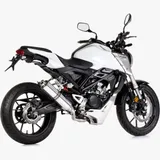 Supersport Komplettanlage - silber Auspuff für: HONDA CB125R JC79
