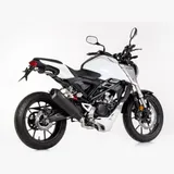 DSX-10 Komplettanlage - schwarz-matt Auspuff für: HONDA CB125R JC79