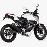 DSX-7 complete exhaust system - matt black for: HONDA CB125R JC79