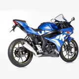 DSX-7 Komplettanlage Super Short - silber Auspuff für: SUZUKI GSX-S 125 WDL0, GSX-R 125 WDL0