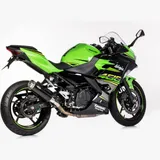 TEC One slip on exhaust super short - black for: KAWASAKI Ninja 400 EX400G, Z400 ER400D