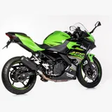 GP Series slip on exhaust super short - matt black for: KAWASAKI Z400 ER400D, Ninja 400 EX400G
