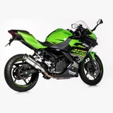 Supersport Slip on Ersatzdämpfer Super Short - silber Auspuff für: KAWASAKI Ninja 400 EX400G, Z400 ER400D