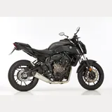 DSX-7 Komplettanlage - silber Auspuff für: YAMAHA MT-07 Motocage RM04, MT-07 RM04