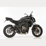 Supersport Komplettanlage Super Short - schwarz Auspuff für: YAMAHA MT-07 Motocage RM17/RM18, MT-07 RM17/RM18