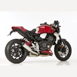 DSX-7 slip on exhaust super short - silver for: HONDA CB1000R SC80