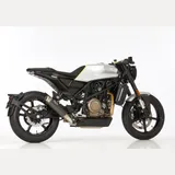 SRC 4 slip on exhaust super short for: HUSQVARNA Vitpilen 401 HQV401, Svartpilen 401 HQV401