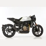 DSX-10 Slip on Ersatzdämpfer Super Short - schwarz-matt Auspuff für: HUSQVARNA Svartpilen 401 HQV401, Vitpilen 401 HQV401