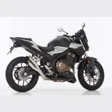 Pro 2 Slip on Ersatzdämpfer - silber Auspuff für: HONDA CB500X PC59, CBR500R PC44