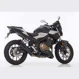 Pro 2 Slip on Ersatzdämpfer - schwarz-matt Auspuff für: HONDA CB500X PC59, CBR500R PC57