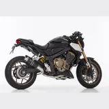 Supersport complete exhaust system super short - black for: HONDA CBR650R RH01, CB650R RH02