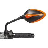 Spiegel XR-100 Mengeneinheit Stück - schwarz/orange für: HONDA MSX125 JC61, NC700X RC63 KAWASAKI ER-6n ER650E, ER-6n ER650C HUSQVARNA