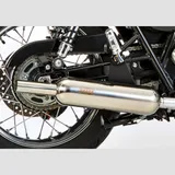 Retro Classic Komplettanlage - silber Auspuff für: KAWASAKI W650 EJ650A, W800 EJ800A