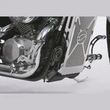 Round Style Fußrastenanlage - silber für: HONDA VT750C RC44
