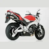 Track 1000 slip on exhaust high up for: SUZUKI GSR 600 WVB9