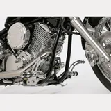 Round Style Fußrastenanlage - silber für: YAMAHA XVS650 Drag Star 4VR/4XR, XVS650 Drag Star Classic VM02/3
