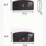 disk brake pads MCB 017 ABE approved