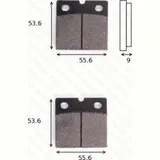 TRW disk brake pads MCB 19 ABE approved