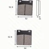 disk brake pads MCB 055 ABE approved