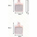 disk brake pads MCB 75 SI ABE approved