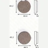 disk brake pads MCB 091 ABE approved