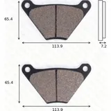 Disc brake pads MCB 097LF homologated