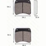 disk brake pads MCB 99 ABE approved
