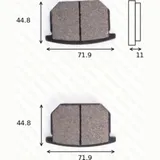 Bremsklötze Scheibenbremsbeläge MCB 501 mit ABE