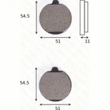 Bremsklötze Scheibenbremsbeläge MCB 505 mit ABE