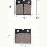 disk brake pads MCB 508 ABE approved