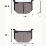 disk brake pads MCB 509 ABE approved