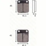 disk brake pads MCB 510 ABE approved