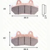 disk brake pads MCB 512 ABE approved