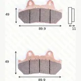disk brake pads MCB 512 SV ABE approved