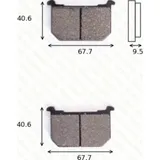 disk brake pads MCB 516 ABE approved