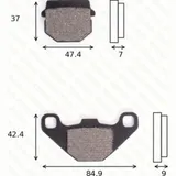 disk brake pads MCB 519 SR
