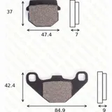 Bremsklötze Scheibenbremsbeläge MCB 519 mit ABE Bremsklötze Scheibenbremsbeläge MCB 519 mit ABE