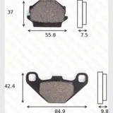 disk brake pads MCB 523 SI ABE approved