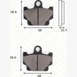 disk brake pads MCB 524 ABE approved
