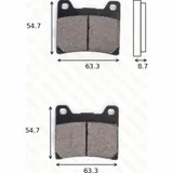 Bremsklötze Scheibenbremsbeläge MCB 530 mit ABE